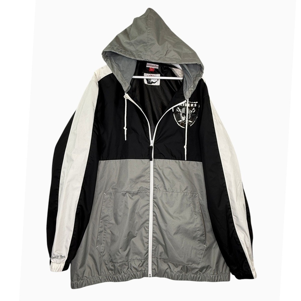 Mitchell & Ness Raiders Men's Large Throwbacks Colorblock Windbreaker Jacket